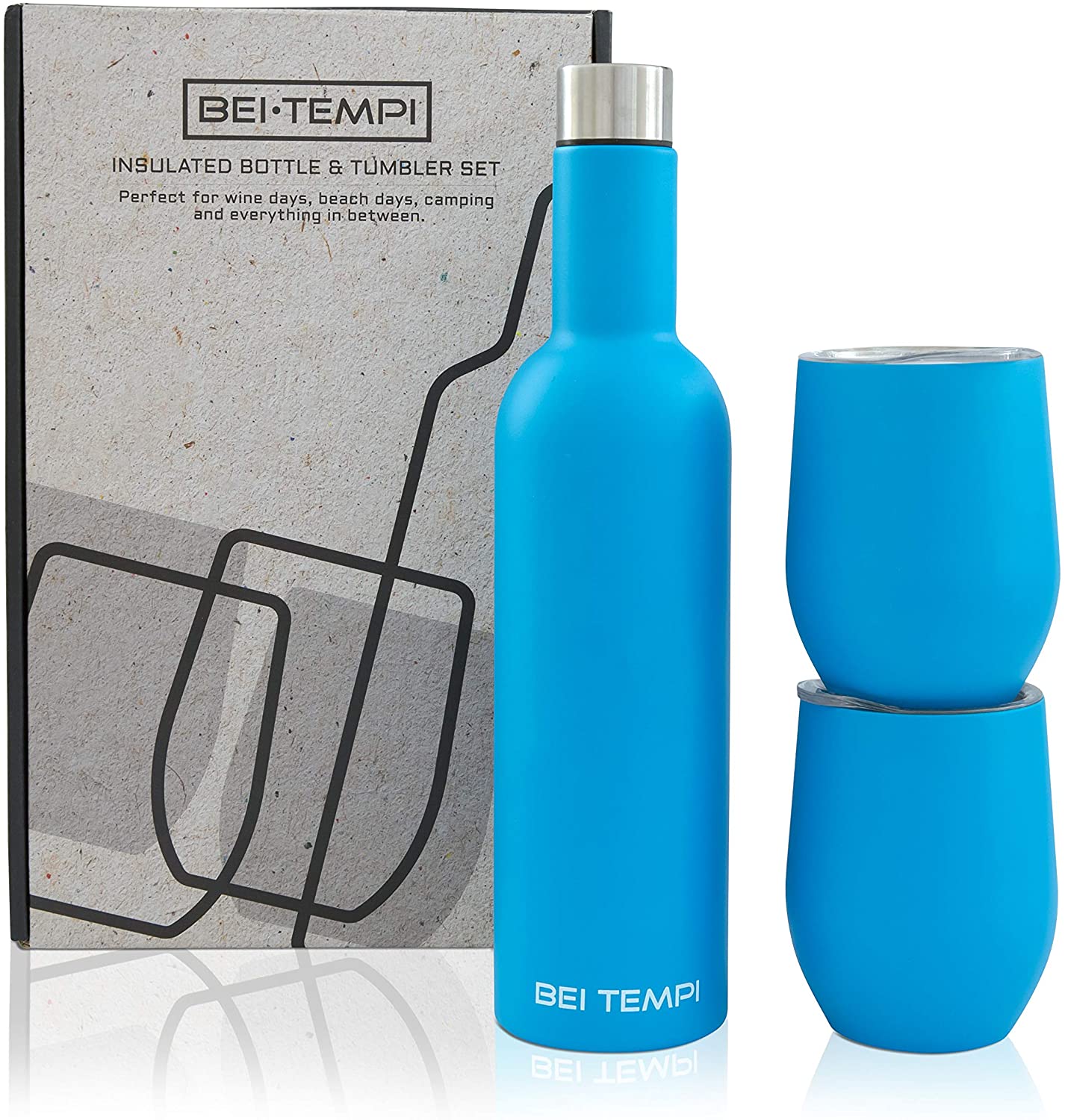 Insulated Wine Bottle and Tumbler Set