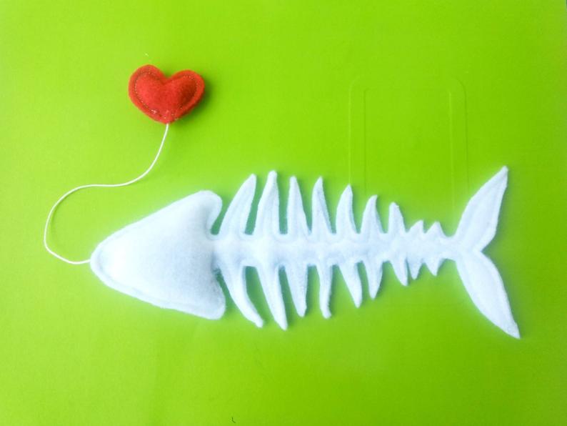 Fish Bone Cat Toy