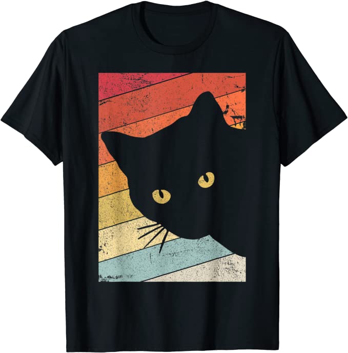 Cat Retro Style T-Shirt
