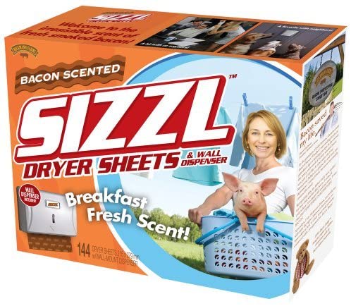 Bacon Scented Dryer Sheets Box