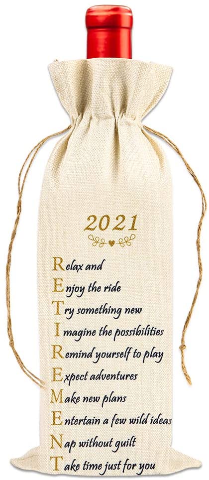 Retirement Gift Wine Bag