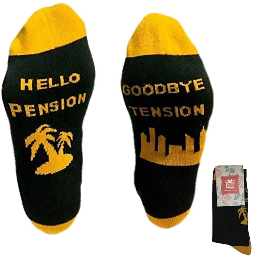 Hello Pension Goodbye Tension Socks
