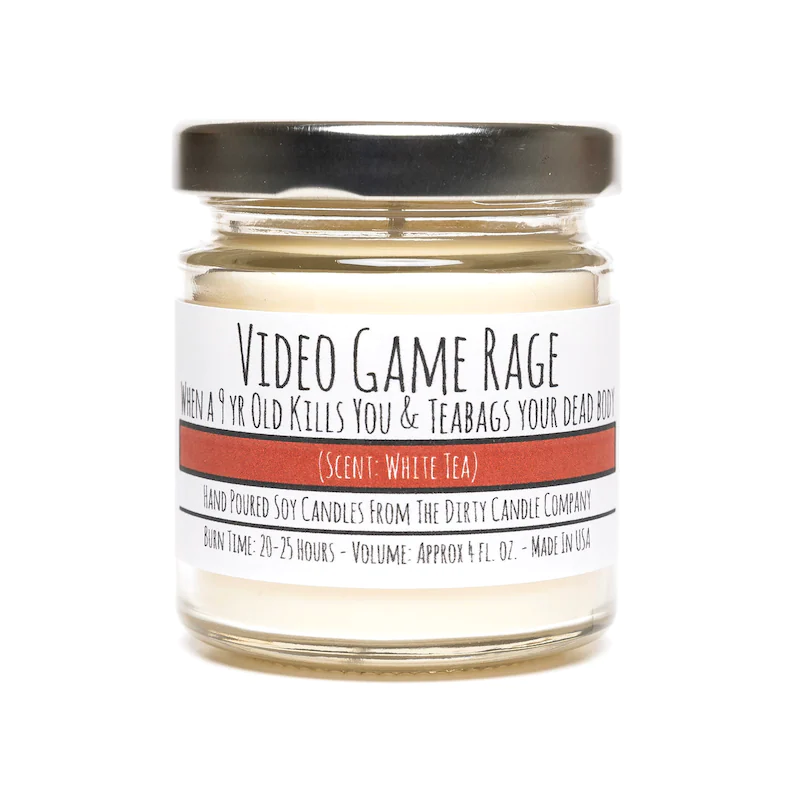 Video Game Rage Candle