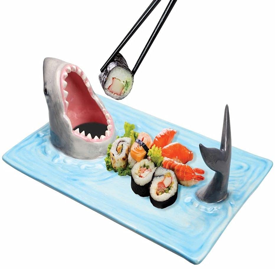 Sushi Platter and Soy Sauce Holder