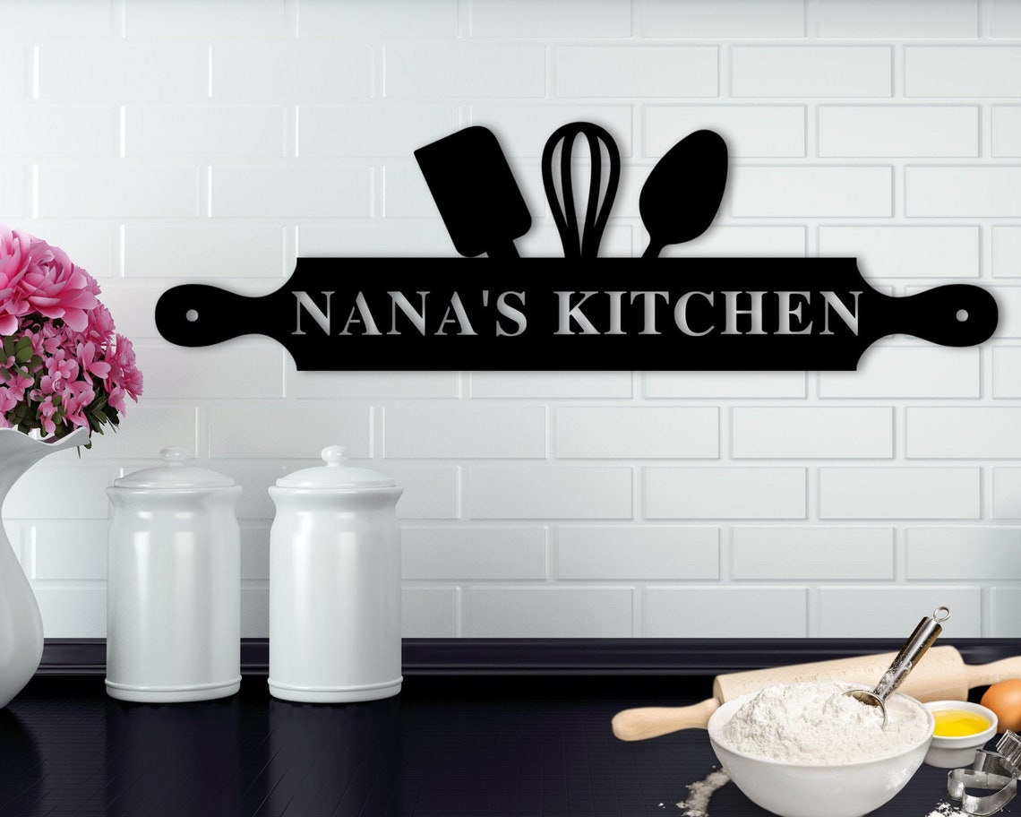 Nana's Kitchen Metal Sign