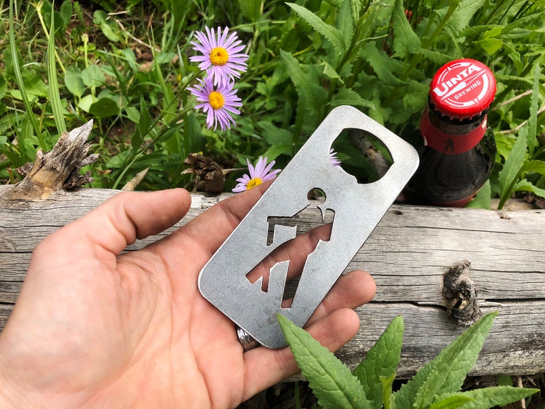 Recycled Steel Hiking Bottle Opener