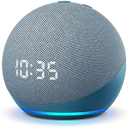 Echo Dot Smart Speaker with Clock