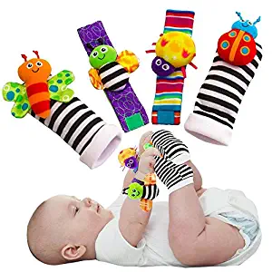 Infant Rattle Socks and Wrist Bands