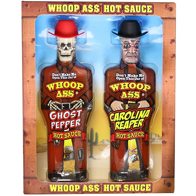 Premium Ghost Pepper and Carolina Reaper Hot Sauce Gift Set