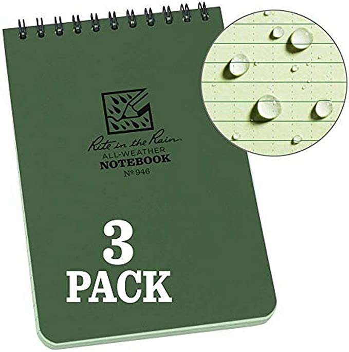 Waterproof Top Spiral Notebooks