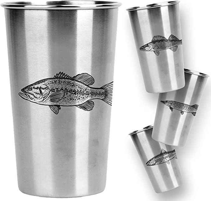Freshwater Fish Pint Cups