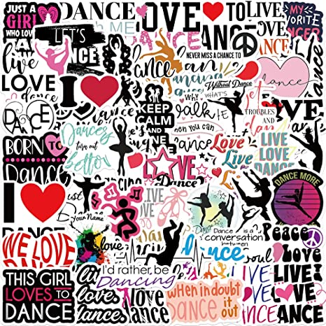 52-Piece Dancing Stickers