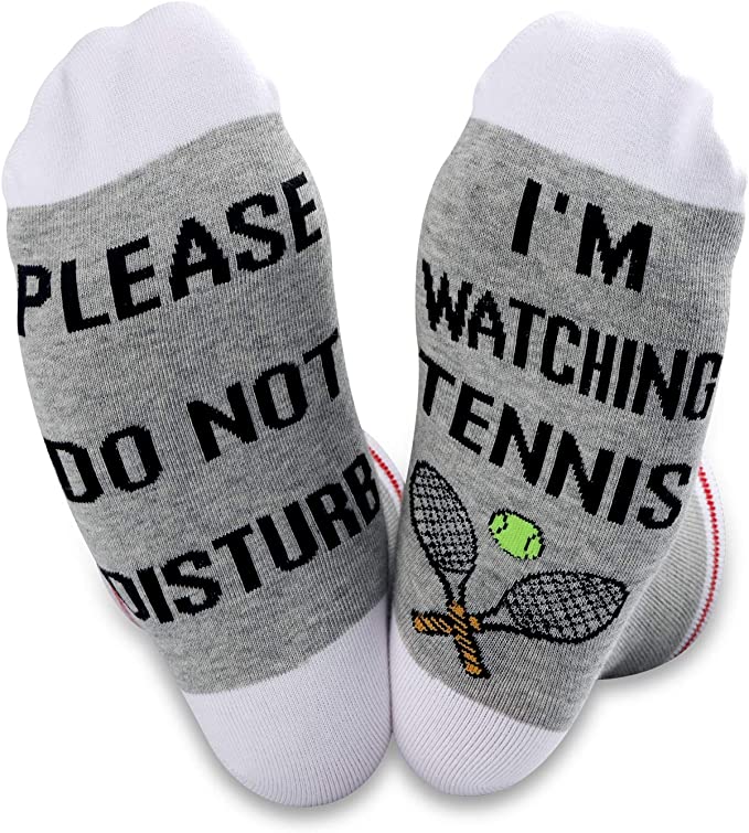 Two Pairs of Tennis Lover Novelty Socks
